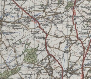 MAP OF FAIRFIELD & SURROUNDING AREA – 1945