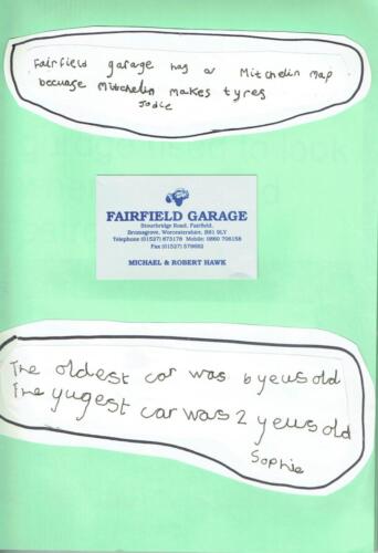 Fairfield Garage 1996 - A Fairfield First School project