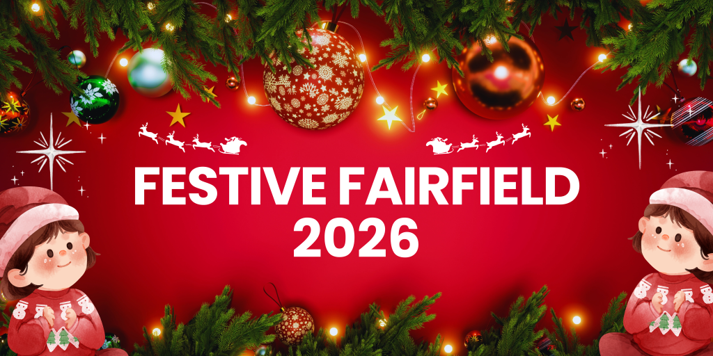 Festive Fairfield 2026 Banner Festive Fairfield 2026 Banner